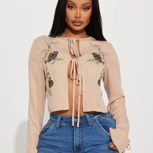 Modern Cowgirl Embroidered Top